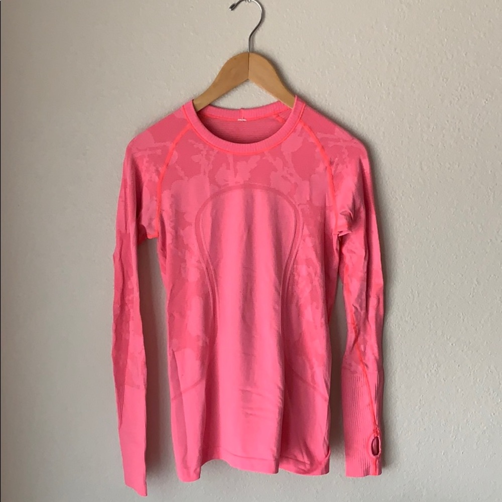 Lululemon pink long sleeve swiftly tech shirt 6